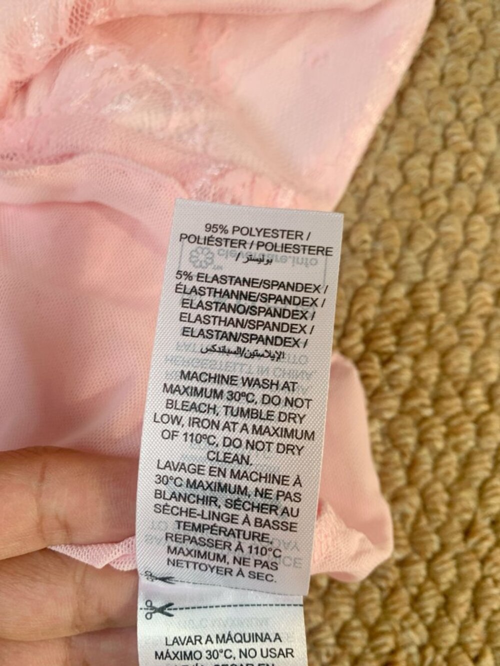 Edikted Pink Lace Mesh Cami Top NWT Size S Fairy Coquette - Picture 7 of 7